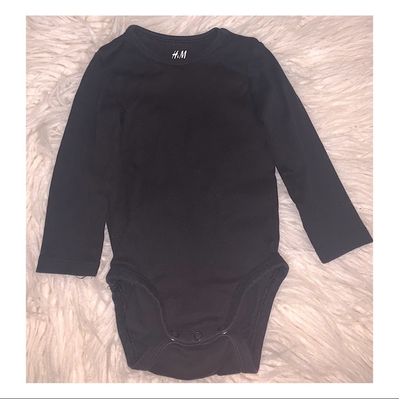baby boy black bodysuit